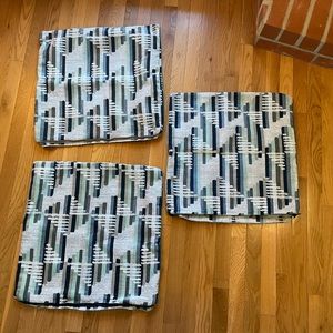 THREE 20x20 Decorative Pillow Cases